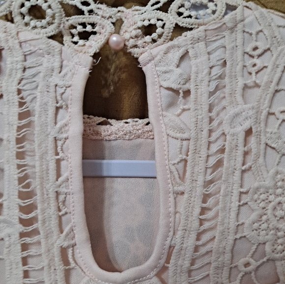 3 set Pink White Black blouses Large fit Cropped Crochet Set - Picture 4 of 16